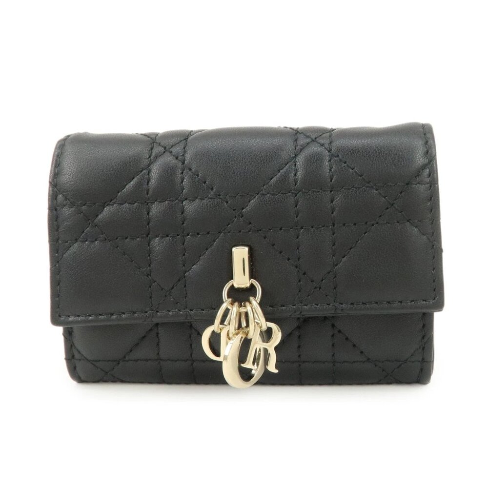 ❤️Authentic Christian Dior Canage Leather Compact Wallet❤️